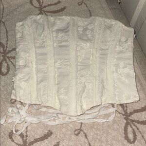 House of CB Ivory Lace Corset Top